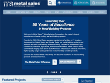 Tablet Screenshot of metalsales.us.com